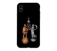 Mariage alchimique du Roi/Reine Soleil et Lune Coque pour iPhone XS Max
