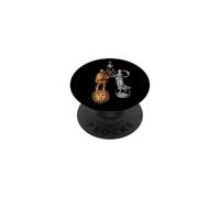 Mariage alchimique du Roi/Reine Soleil et Lune PopSockets PopGrip Adhésif