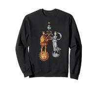 Mariage alchimique du Roi/Reine Soleil et Lune Sweatshirt