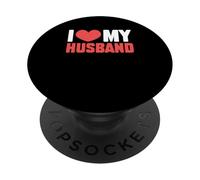 Mariage, Amour, cœur, Mari, Femme, J'aime Mon Mari PopSockets PopGrip Adhésif