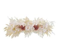 Mariage Arc Fleurs artificielles Swag Silk Faux Rose Rose Swag pour décoration intérieure 65x16 cm Champagne Accessoire intérieur