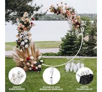 Mariage Arche de ballons Arche de mariage Arche de fleurs Décoration de fête Arche ronde