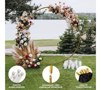 Mariage Arche de ballons Arche de mariage Arche de fleurs Décoration de fête Arche ronde