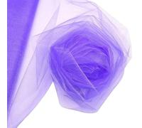 Mariage Arche Tenture,Tulle DéCoration Tissu Tulle transparent cristal blanc 5M, rouleau d'organza de mariage, fil neige for décoration d'arrière-plan, fournitures fête d'anniversaire(B12-5m)