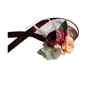 Mariage Boutonnière Fleurs artificielles en soie for marié, boutonnière, for femme et homme, épingle à costume, corsage, poignet, fleur, décoration de fête(B-Wrist Flower)