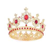 Mariage de mariée Tiaras Tiara Crown Birthday Crown For Women Jewelry Beauty Contest Birthday Bridal Prom Pageant Queen Crown (Couleur: Green Taille: 13x8,3 cm)