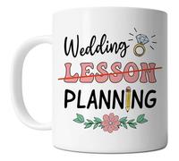 Mariage D'Une Enseignante - Organisation De Cours De Mariage - Jolie Fiancée Tasse Drôle Tasses Céramique Tasse À Café Pour Petit Déjeuner Femme Lait 330Ml