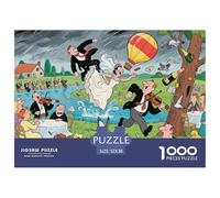 Mariage en Plein air à la Campagne Puzzle en Bois Imperméable DIY Puzzles De 1000 Pièces pour Adultes Coloré De Décoration pour La Maison