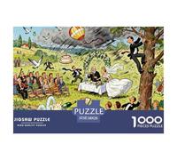 Mariage en Plein air à la Campagne Puzzle en Bois Imperméable DIY Puzzles De 1000 Pièces pour Adultes Défi Et Casse-tête Jeux Éducatifs