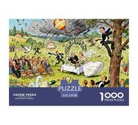 Mariage en Plein air à la Campagne Puzzle en Bois Imperméable DIY Puzzles De 1000 Pièces pour Adultes Cadeaux Défi Et Casse-tête Jeux De Stimulants