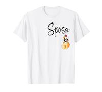 Mariage Italie - Poules Poulets, Sposa Italienne Mariée T-Shirt