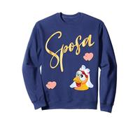 Mariage Italie Poules Poulets Sposa Mariée Italienne Sweatshirt