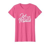 Mariage Juste marié Couples mariés Correspondance T-Shirt, Femme, Rose Chiné, L