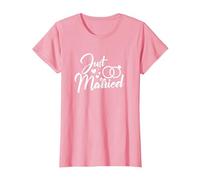 Mariage Juste marié Couples mariés Correspondance T-Shirt, Femme, Rose, L