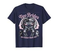 Mariage lesbien noir mariée licorne enterrement de vie de jeune fille T-Shirt