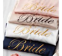 Mariage mariée Robe de demoiselle d'honneur Robe de chambre Sexy femmes peignoir chemise de nuit courte vêtements de nuit décontracté fleur Kimono Geisha M L XL Demoiselle d'honneur blanche