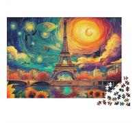 Mariage Paris Puzzle 1000 Pièces Carton Épais Paysage Passe-Temps Cadeau Original Imprimerie HD Pas De Décalage Couleurs Vives 70x50cm/1000pcs