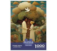 Mariage sous l'arbre de la ConnaissancePuzzles pour Adultes 70x50cm/1000pcs,Jeux De Défi