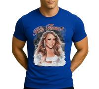Mariah Carey All I Want for Christmas | T-shirt de Noël pour homme, bleu, XXL