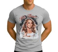 Mariah Carey All I Want for Christmas | T-shirt de Noël pour homme, gris, 3XL