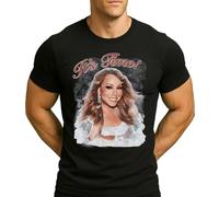 Mariah Carey All I Want for Christmas | T-shirt de Noël pour homme, Noir , XXL