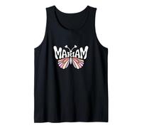 Mariam Butterfly - Word Art personnalisé avec nom Mignon Débardeur