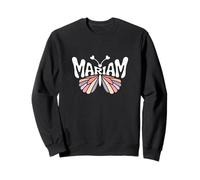 Mariam Butterfly - Word Art personnalisé avec nom Mignon Sweatshirt
