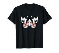 Mariam Butterfly - Word Art personnalisé avec nom Mignon T-Shirt