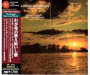 Marian Anderson - Songs at Eventide [Japan]
