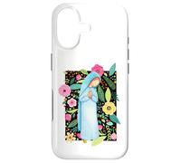 Marian Floral, Bienheureuse Mère Marie, Femmes et Filles catholiques Coque pour iPhone 17