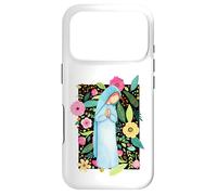 Marian Floral, Bienheureuse Mère Marie, Femmes et Filles catholiques Coque pour iPhone 17 Pro