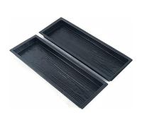 marian Lot de 2 moules à béton en forme de planches de bois, moule à pavé moulé en plastique, moule de jardin pour pierre de marche