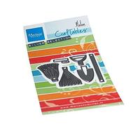 Marianne Design Craftables Matrices de Découpe et Embossing, Outils de Jardin par Marleen, pour Projects de Loisirs Créatifs avec du Papier, Métal, Argent, Taille unique, Set de 6 Pièces