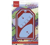 Marianne Design LR0411 Dies de Découpe Dessin Etiquettes à Cœurs Métal Bleu 6,1 x 10,1 x 0,4 cm