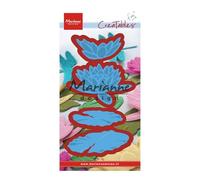 Marianne Design LR0460 Tiny's Nénuphar L Matrice de Découpe Métal Bleu 20 x 9 x 0,5 cm