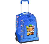 Maricart | Sac à dos à roulettes pour école primaire pour enfants, 34 x 25 x 52 cm, avec roues en caoutchouc, sac à dos pour enfant ou fille, Stumble Guys, L, Décontracté