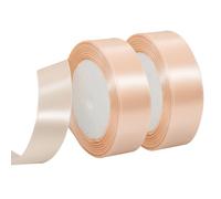 MARICATO 2 Rouleau Rose Champagne Ruban de satin 20 mm x 23 m - Pour Décoration de Cadeau, Ruban Tissu, Ruban Mariage, Ruban Cadeau, Baptême et Anniversaire, Ruban Décoratif en Satin, Emballage Cadeau