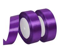 MARICATO Rouleau de Ruban en Satin Violet 20 mm x 23 m - Pour Décoration, Mariage, Baptême et Anniversaire - Emballage et Tissu Décoratif