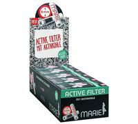 Marie Activ 20603 Lot de 25 paquets de 10 filtres à charbon actif en papier 8 mm