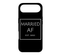 Marié AF Est. 2025, Police Blanche, Mariage et Mariage Coque pour iPhone Air