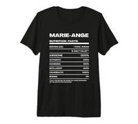 Marie-Ange Valeur Nutritive Nom Drôle T-Shirt Haut de Gamme