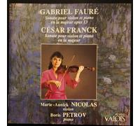 Marie Annick Nicolas - Boris Petrov Cd Sonate Pour Violon Et Piano - Gabriel Faure - Cesar Franck