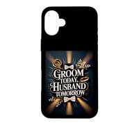 Marié Aujourd'hui, Mari de Demain, fiançailles de garçon d'honneur pour Le marié Coque pour iPhone 16 Plus