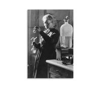Marie Curie Poster esthétique sur toile 2 pièces Décoration murale moderne pour chambre à coucher 30 x 45 cm
