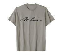 Marie Curie Signature Physicienne Chimiste Science Radioactive T-Shirt