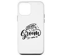 Marié d'équipe assorti avec flèche mignonne pour mariage, enterrement de vie de jeune fille Coque pour iPhone 12 mini