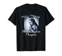 Marie design, prier et tenir un chapelet T-Shirt