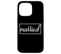 Marié, épouse, Mari, Homme et Femme, Couple Amusant Assorti Coque pour iPhone 14 Pro Max