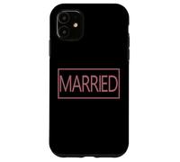 Marié, épouse, Mari, Mari, Mariage drôle Couple Assorti Coque pour iPhone 11