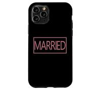 Marié, épouse, Mari, Mari, Mariage drôle Couple Assorti Coque pour iPhone 11 Pro